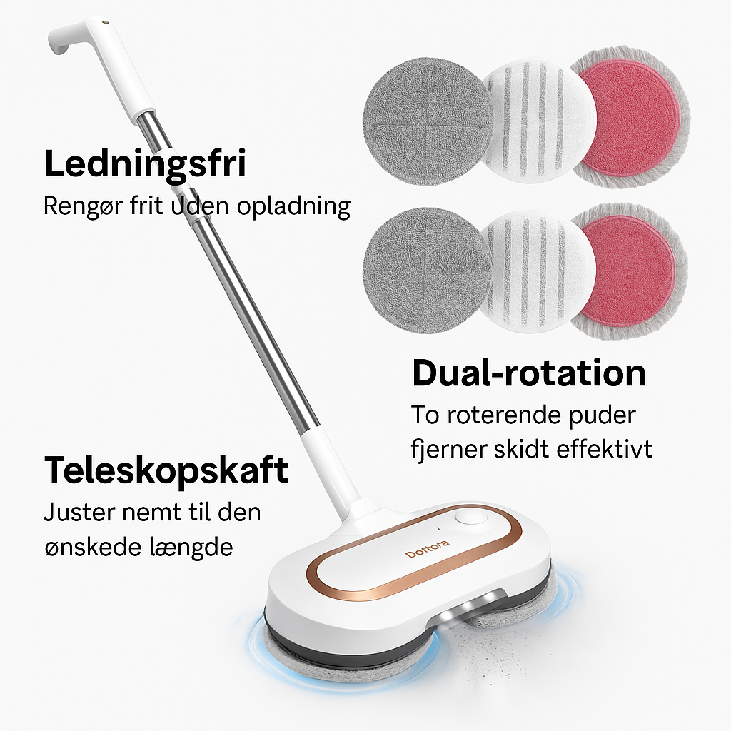 Renora SpinWave – Elektrisk gulvmoppe
